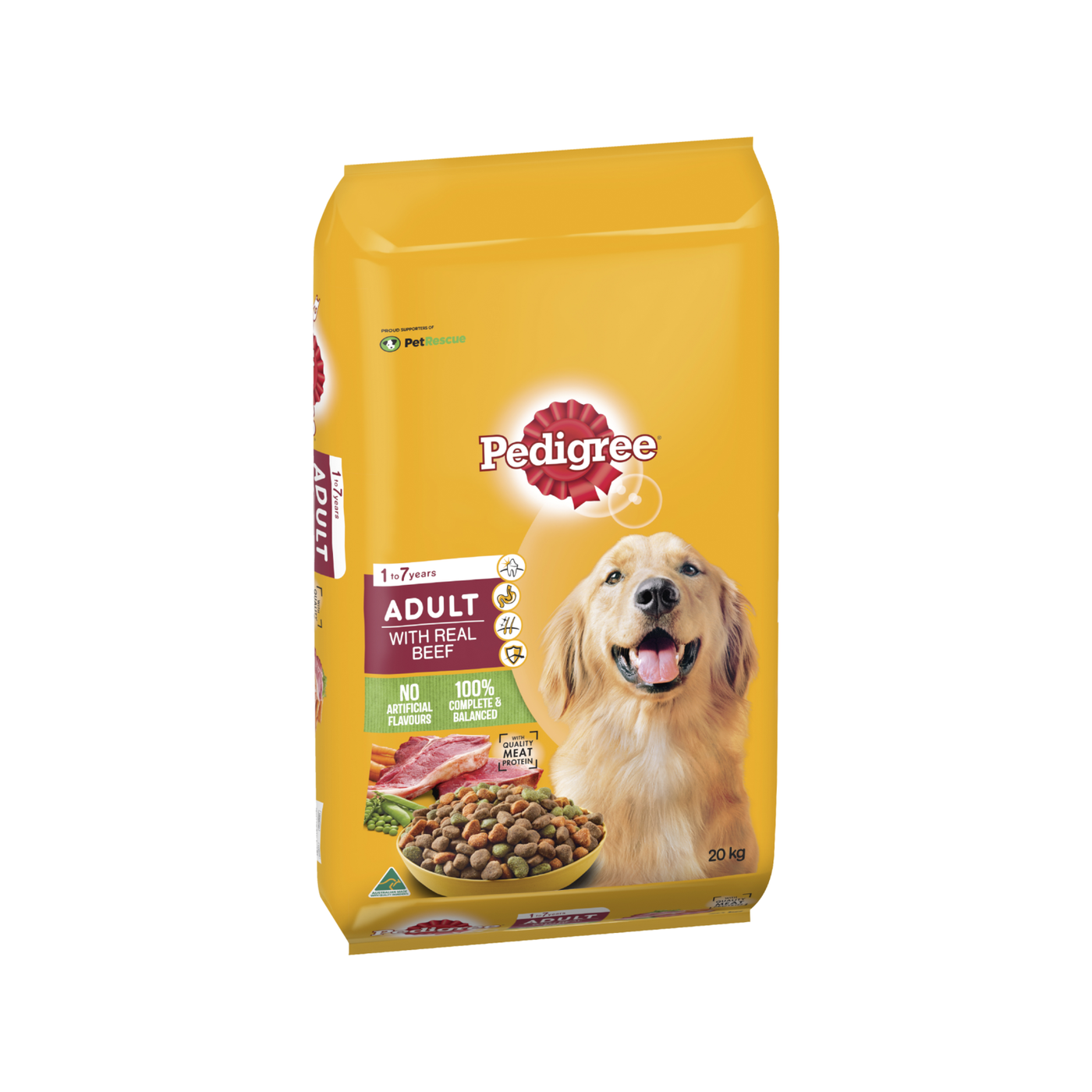 Pedigree Vital Protection 1-7 Years Adult Dog Food With Beef And Vegetables 20kg