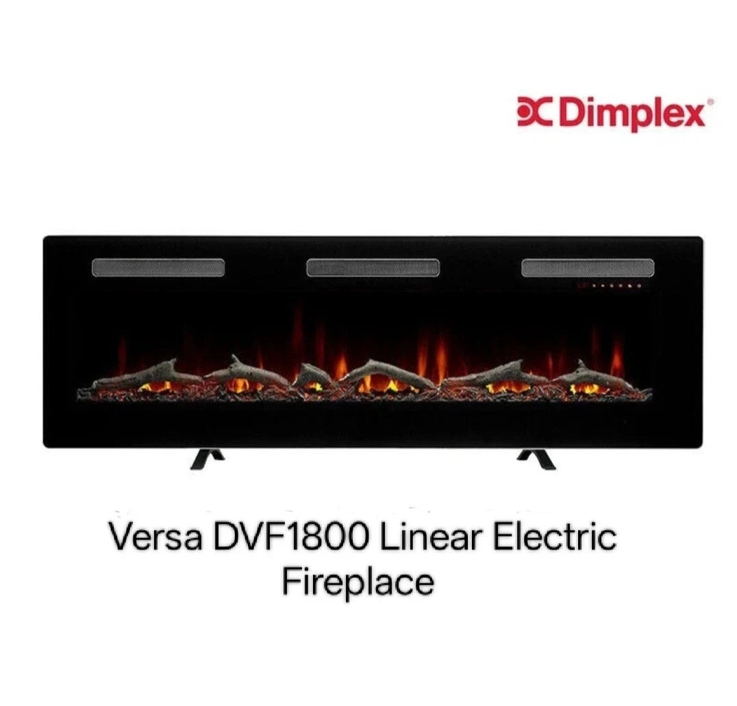 Dimplex 1600W Versa 72" Flame Effect Electric Fireplace Heater DVF1800