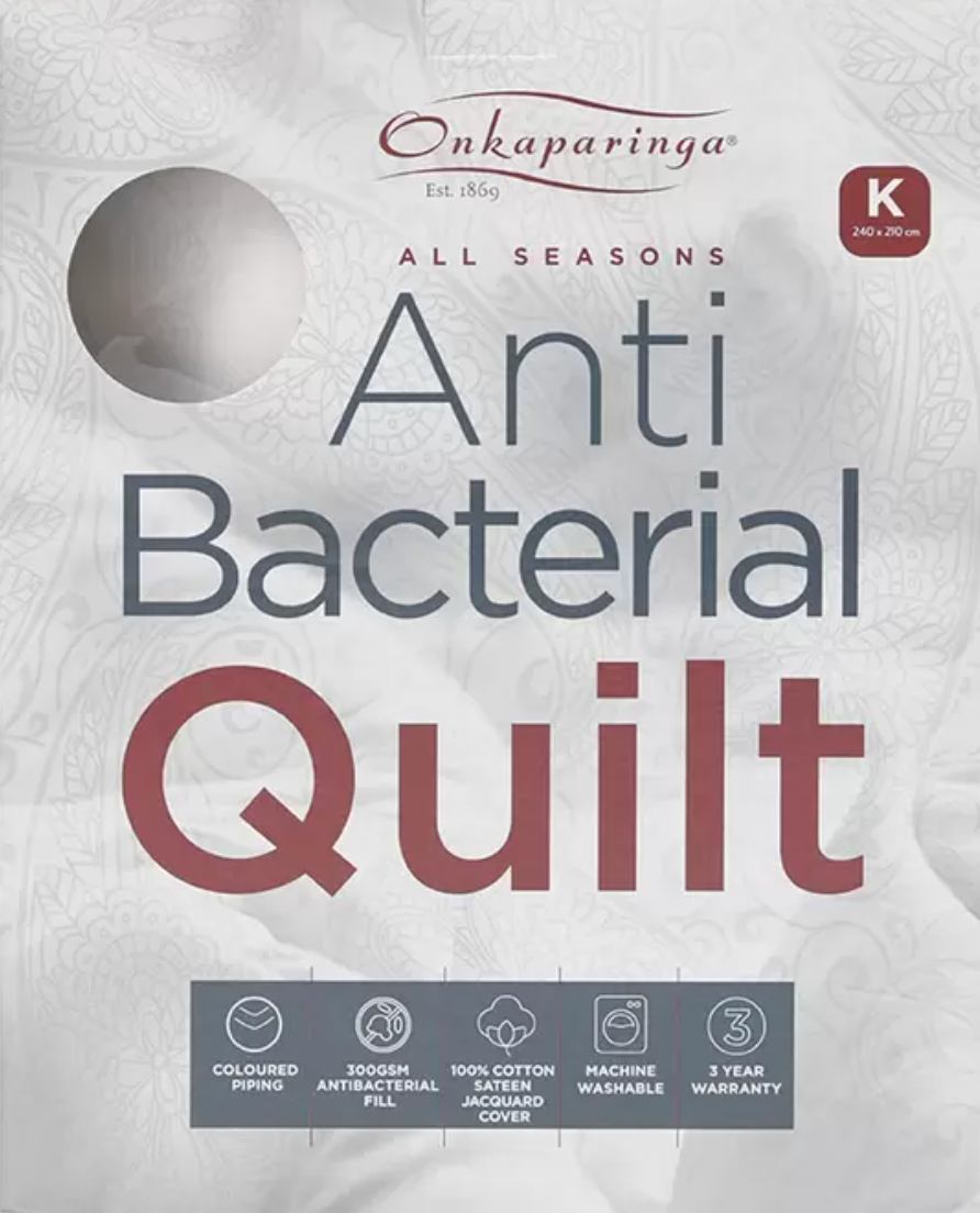 Onkaparinga All Season Anti Bacterial Quilt King
