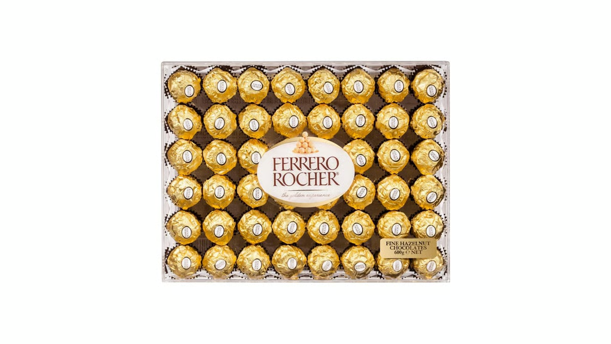 Ferrero Rocher Chocolate Hazelnut Choco Filling Wafer Box Gift 48 Pieces 600g