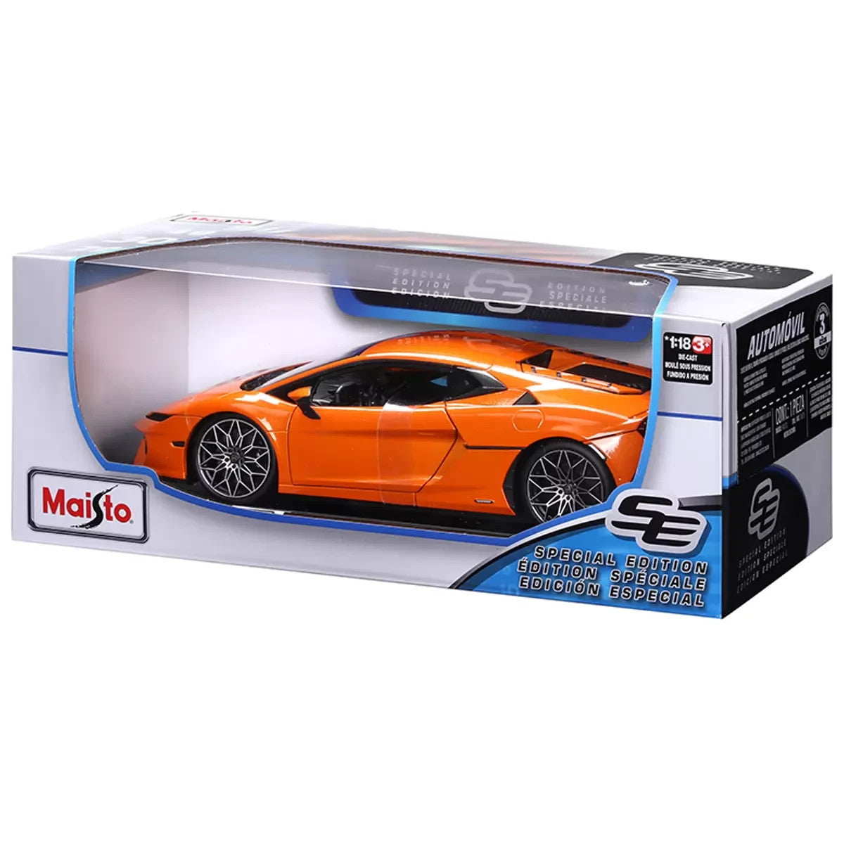 Maisto Lamborghini Temerario 1:18 special edition Diecast Display Toy Car Orange