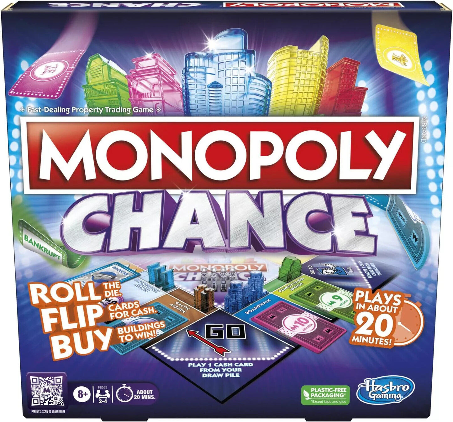 Hasbro Gaming Monopoly Chance Board Game for Adults and Kids