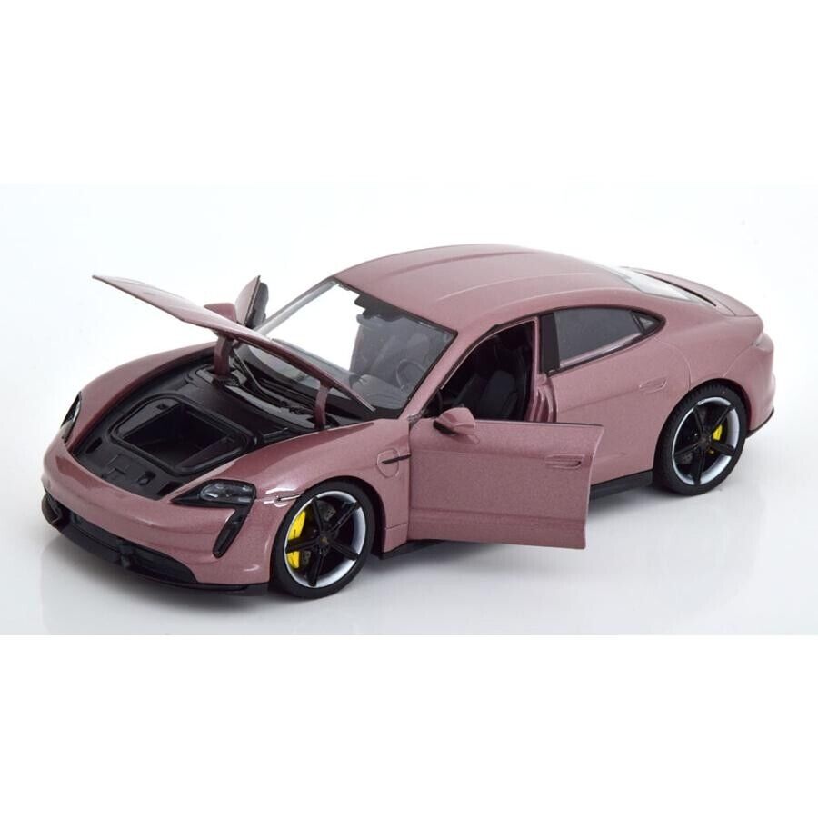 Official Porsche Taycan Turbo S year 2020 metallic Diecast Car 1:24 Welly Toy
