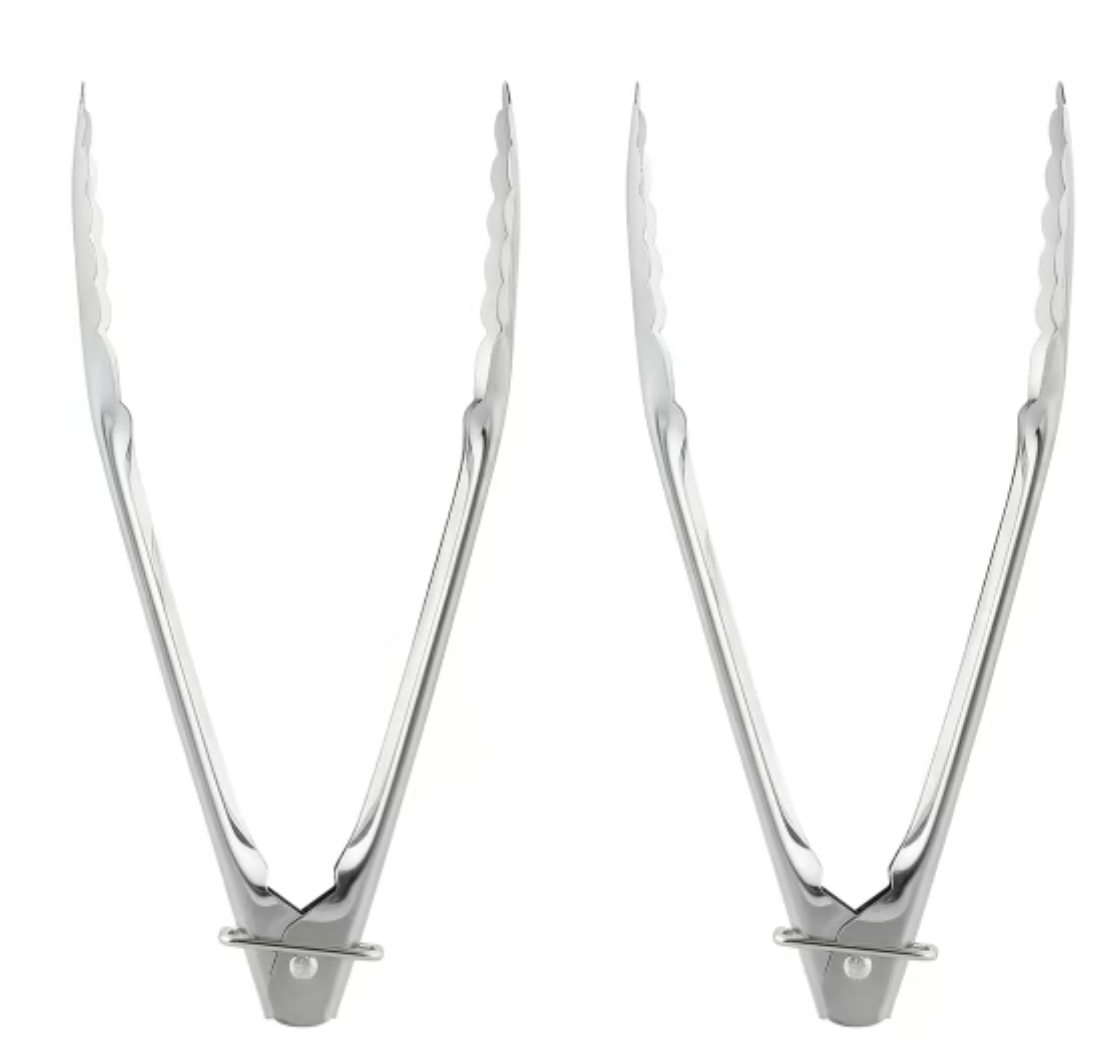 Set of 2 Mini Stainless Steel Multifunctional Kitchen Tong
