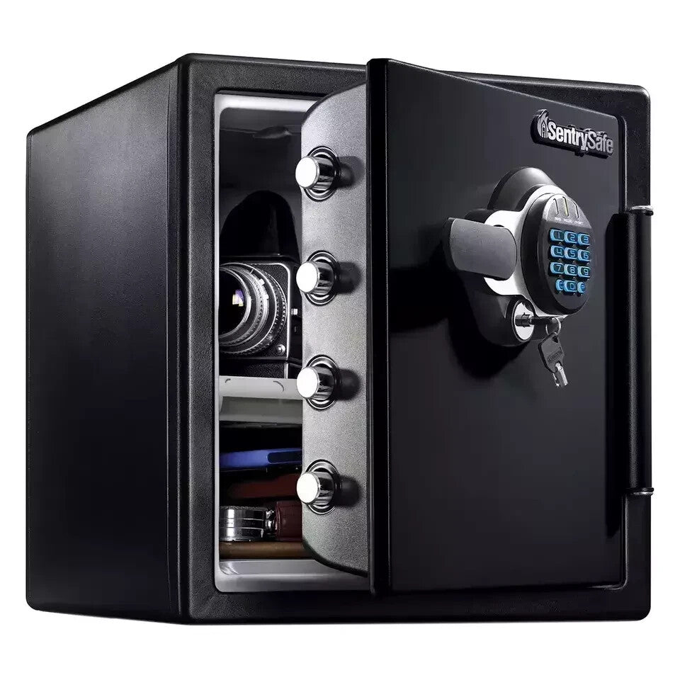 Sentry Safe Fire Water Digital Safe 34.8L Interior LED Lighting Dual Key Safe