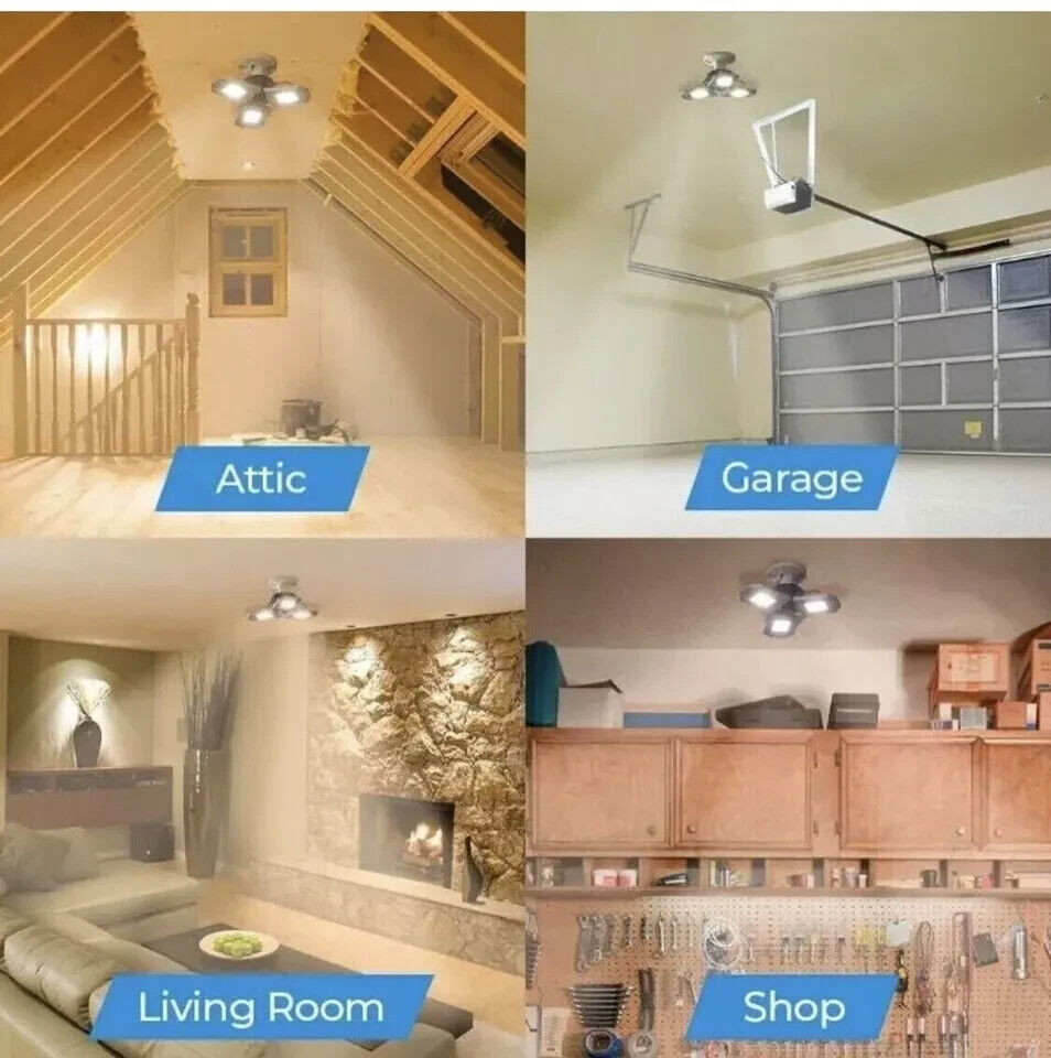 Luminus LED 60W 8000 Lumens E27 Ceiling Light Bulb Indoor Garage Shed Workshop
