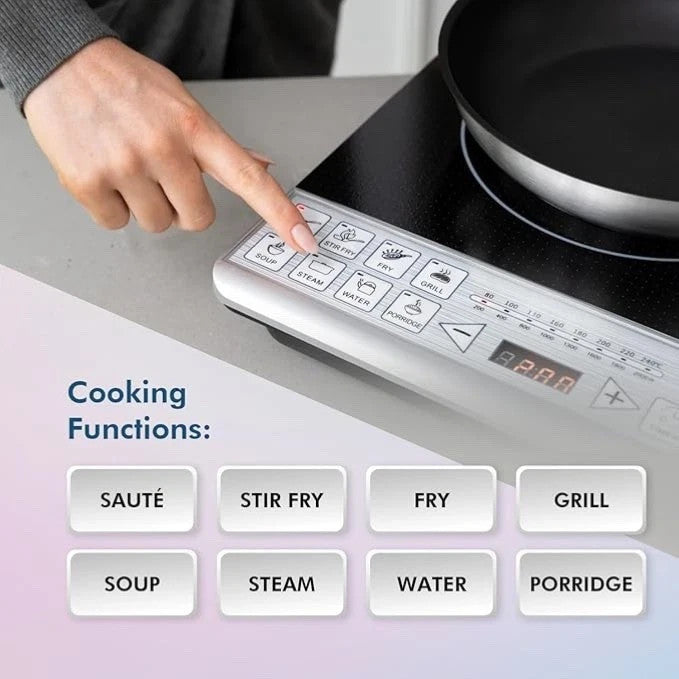 Lenoxx Healthy Choice 2000W Induction Cooktop Stove Electric Single Burner