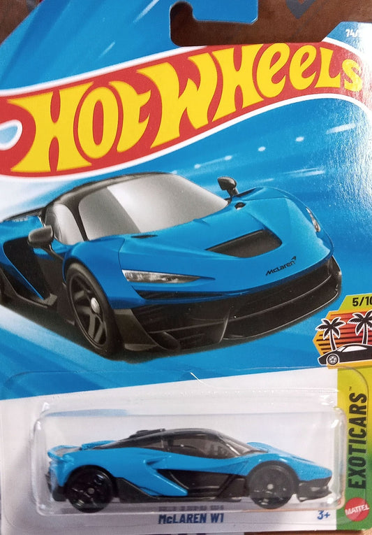 Hot Wheels Exoticars 5/10 – McLaren W1 Blue 74/250