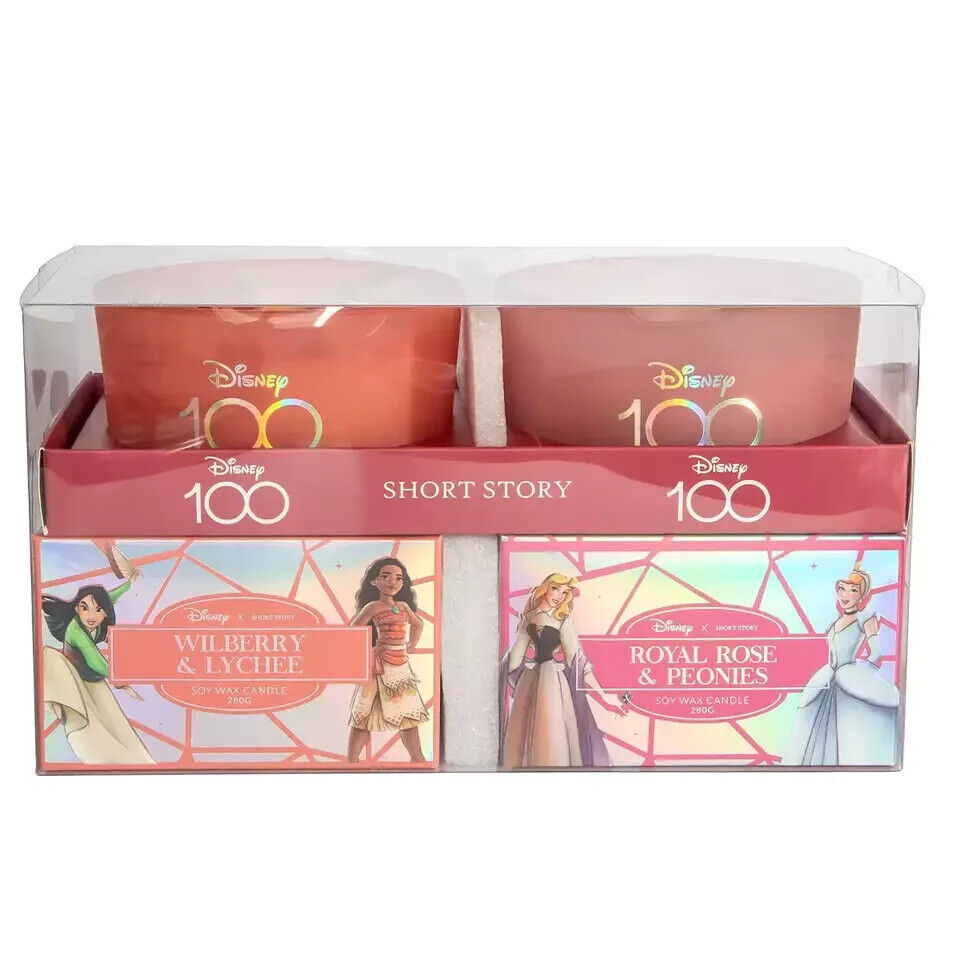 2 Pack Of Short Story Disney Handcrafted 100 Candles Princess And Heartstrong