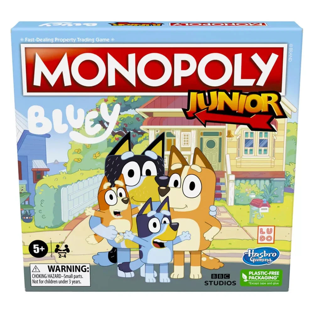 Monopoly Junior Bluey Edition Board Game NEW Token Chilli Bingo Bandit Heeler