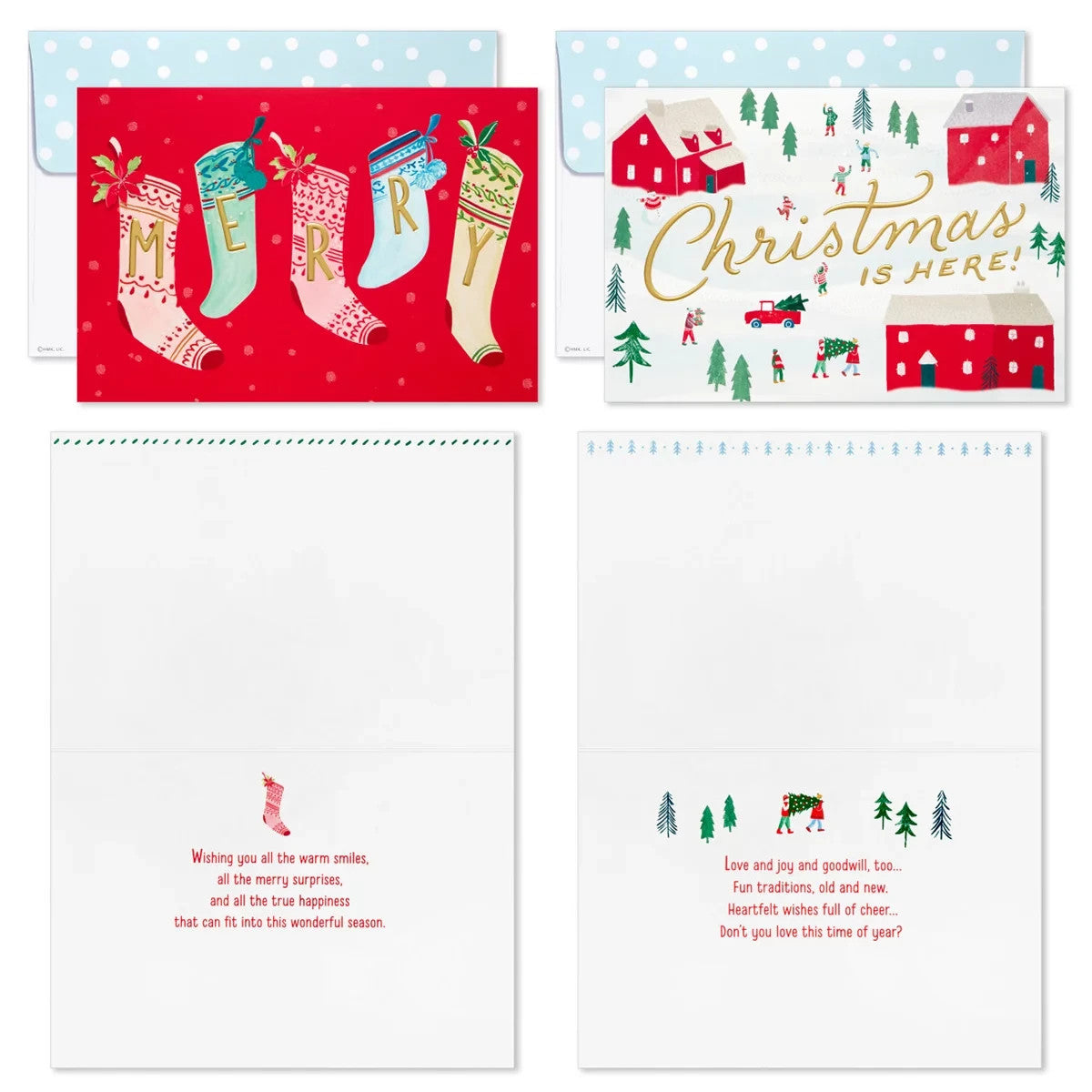 Hallmark Traditional Holiday Card Assortment 40 Pack - Traditional Icons