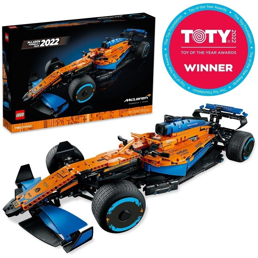 NEW LEGO Technic McLaren Formula 1 Team 2022 Race Car 42141 F1