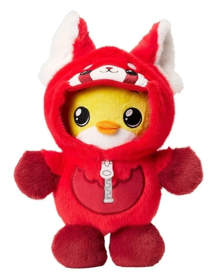 Fuzzy Wuzzy Buttercup Soft Duck in BIG Red Panda Sensory Teddy