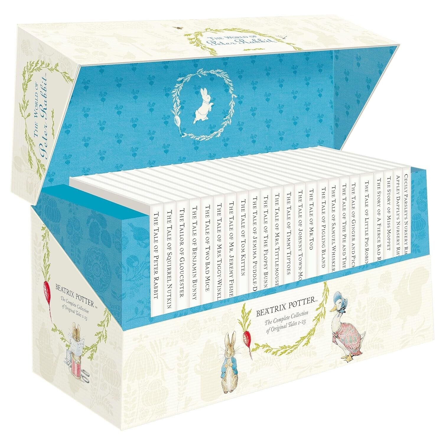 The world of Peter Rabbit 23 Volume Books Set Anniversary Edition White Jackets