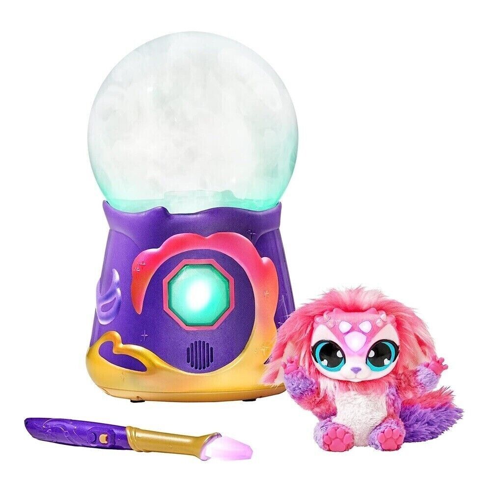 MAGIC MIXIES Magical Misting Crystal Ball with Interactive 20.3cm Pink Plush Toy