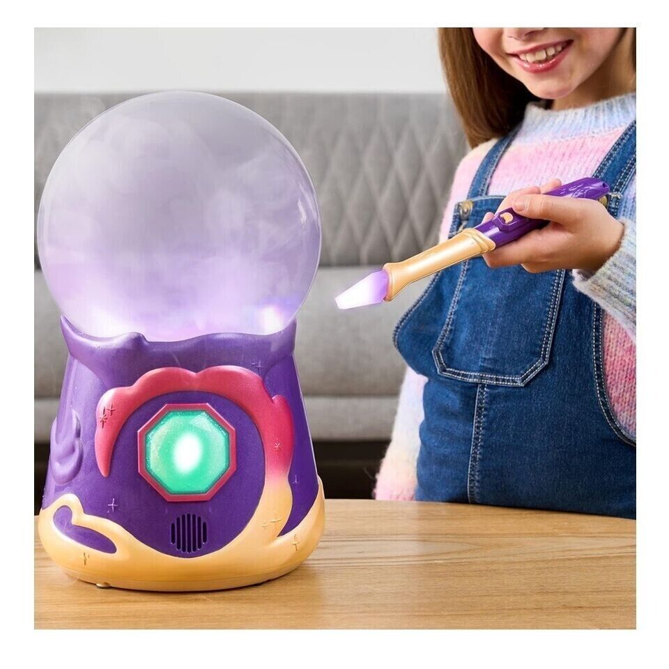 MAGIC MIXIES Magical Misting Crystal Ball with Interactive 20.3cm Pink Plush Toy