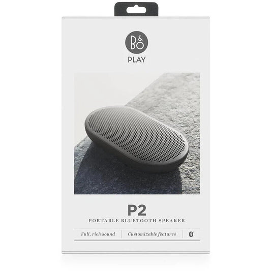 B&O Bang & Olufsen Beoplay P2 Portable Wireless Bluetooth Speaker (Black)