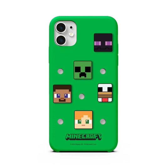 NEW Minecraft iPhone Case With Poppers (Green)