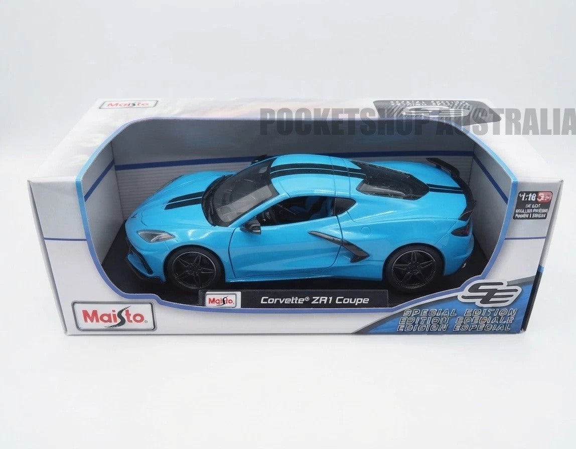 Maisto 1:18 Diecast Special Edition – Corvette ZR1 Coupe (Cyan)