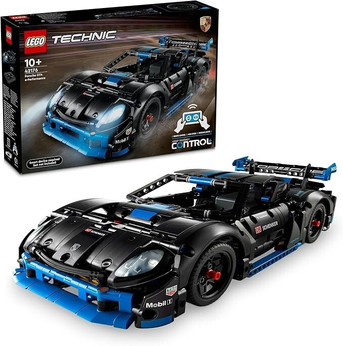 LEGO 42176 Technic Porsche GT4 e-Performance Race Car Set Remote Control Toys