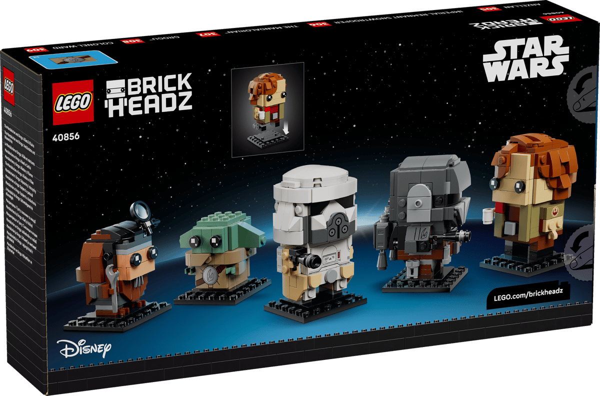 LEGO Star Wars BrickHeadz The Mandalorian and Grogu: Allies & Villains (40856) 