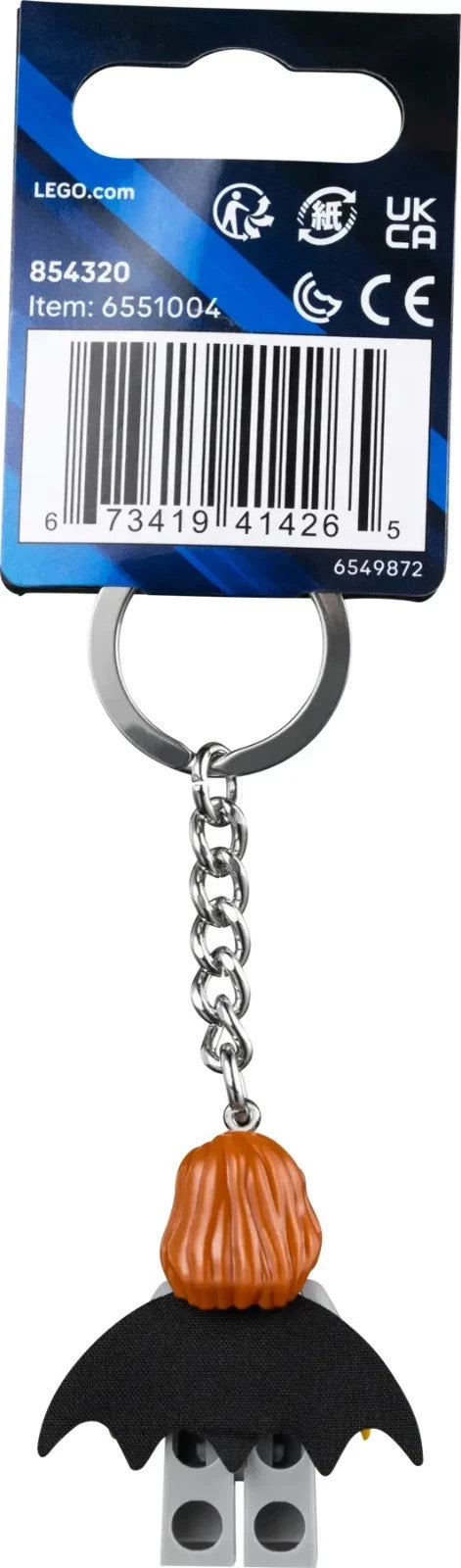 LEGO BATGIRL MINIFIGURE KEYCHAIN 854320 KEYRING DC COMIC BATMAN HERO TOY