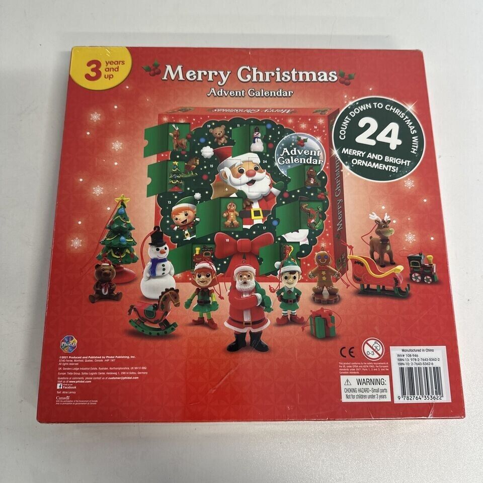 Christmas Advent Calendar Boxes 24Days Countdown Ornaments Toy Kids Holiday Gift