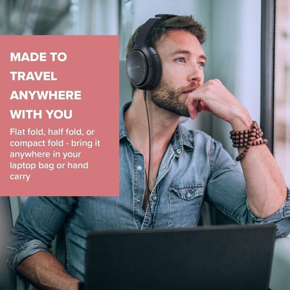 Creative Zen Hybrid Wireless Over-Ear Headphones with Noise Cancellation