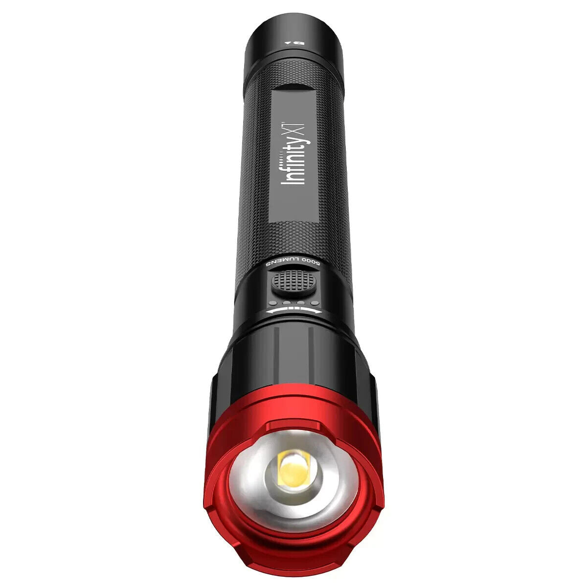 Infinity X1 Dual Power Flashlight 5000 Lumens Rechargeable AA Dual Power Torch