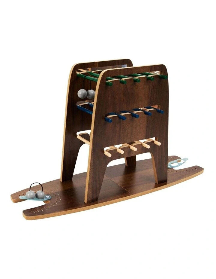 REFINERY & CO Wooden Tabletop Game Ladder Ball Mini