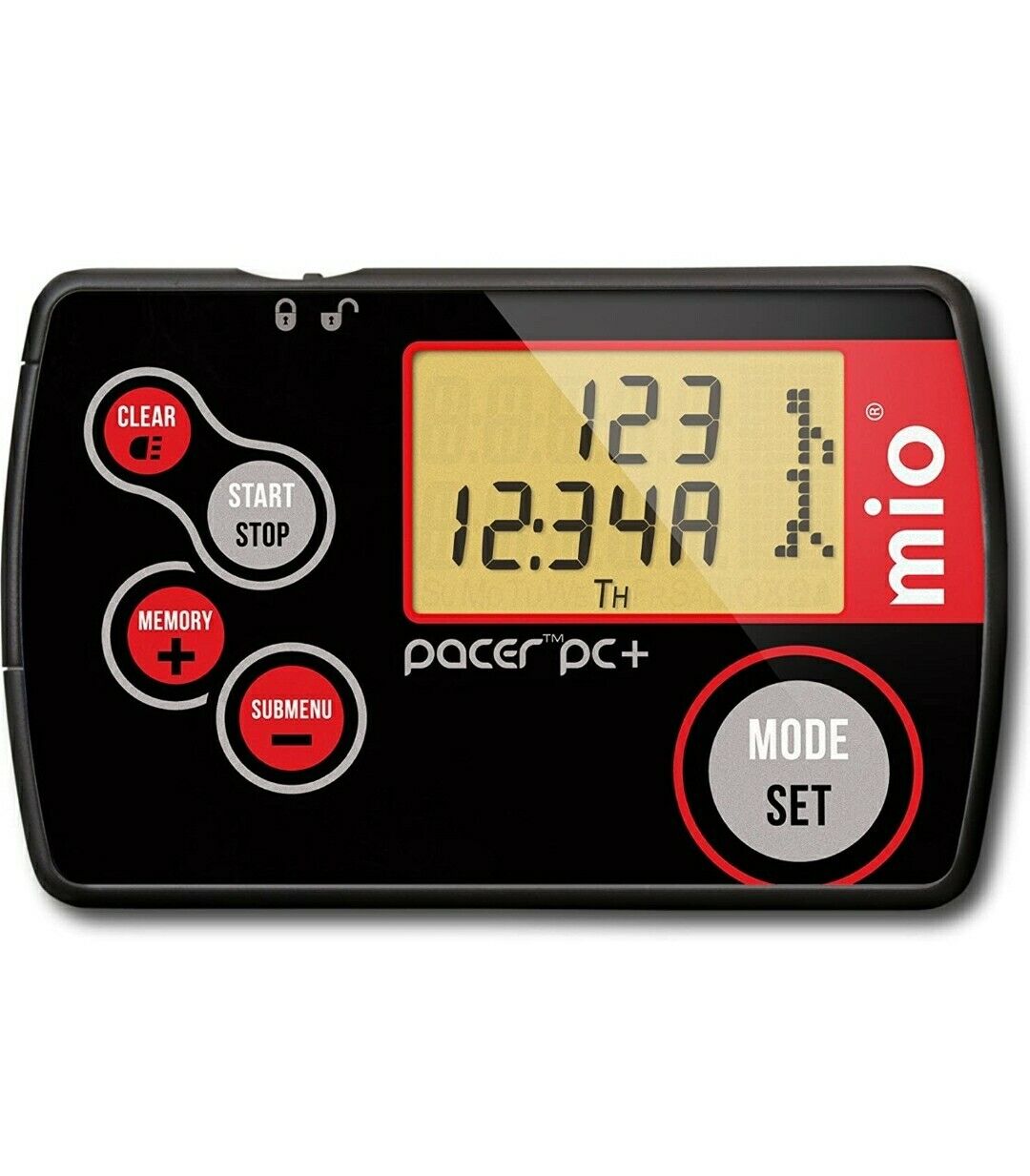 mio pacer pc+ pocket Pedometer with facebook twitter upload Brand New Sealed