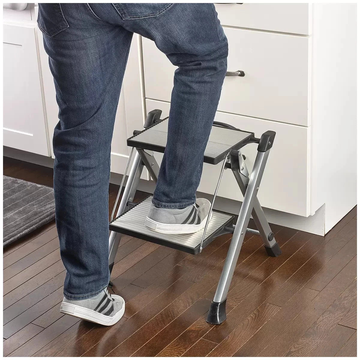 Polder Easy Close 2 Step Folding Ladder Easy Fold Mechanism Heavy Duty