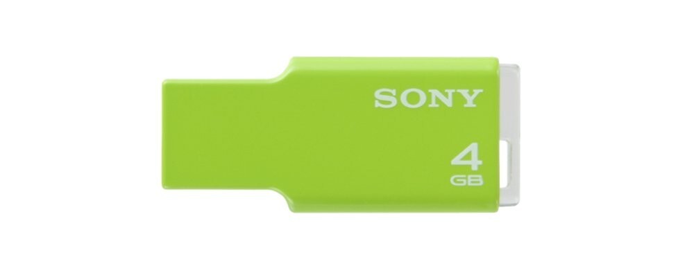 Genuine SONY 4 GB USB 2.0 Micro Vault Tiny USB Flash Drive KEY 4G Green