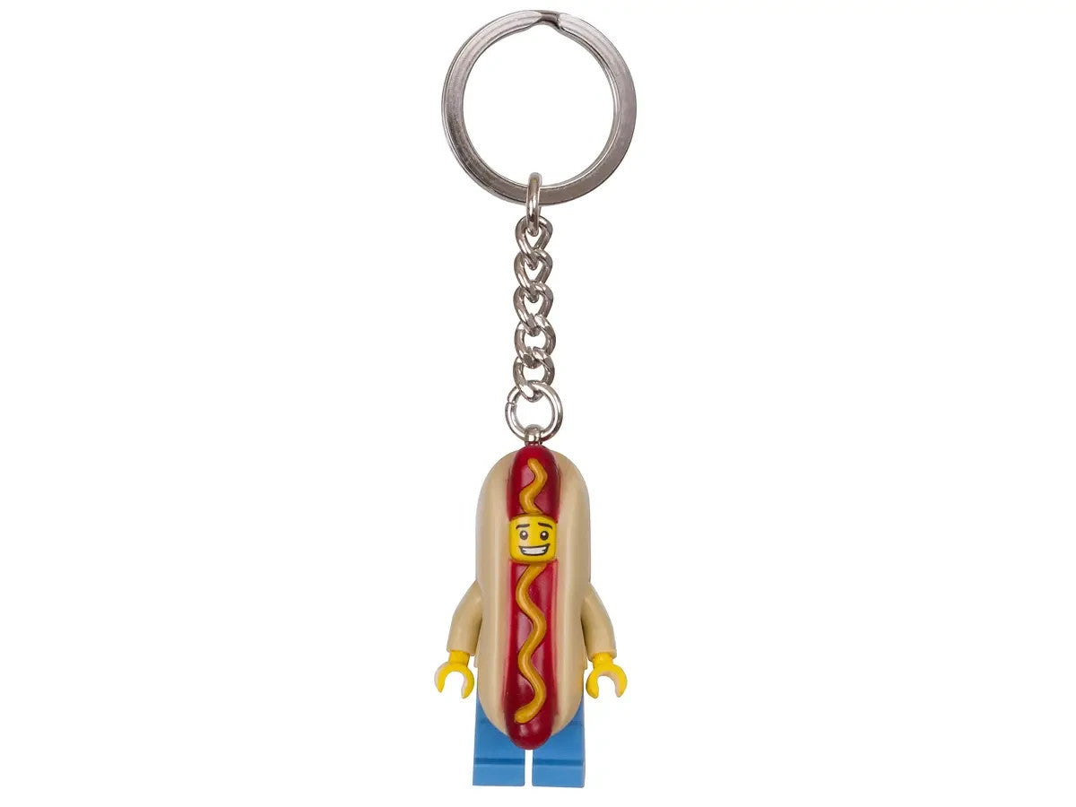 LEGO HOT DOG SUIT GUY KEYRING 853571 KEYCHAIN CMF SERIES 13 RARE