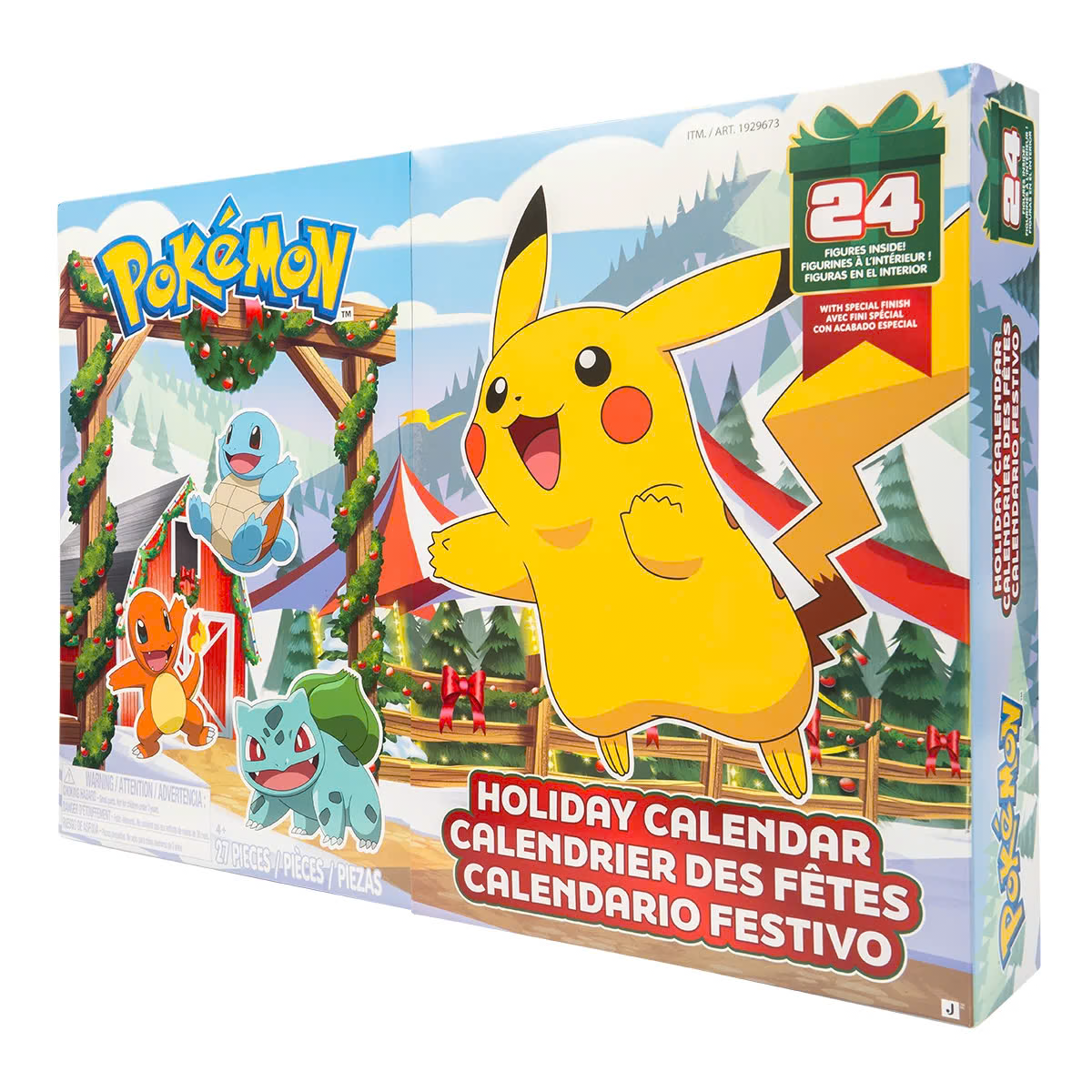 Pokemon 24 Day Advent Calendar Christmas Countdown Battle Figures Holiday Toy