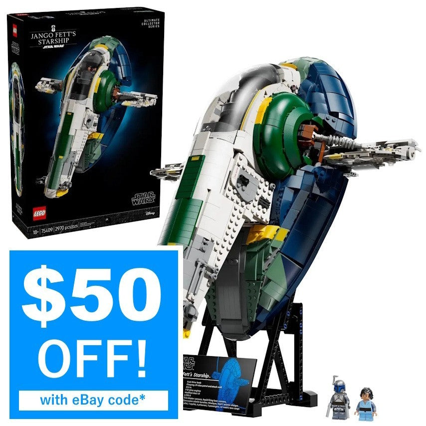 LEGO 75409 Star Wars Jango Fett’s Firespray-Class Starship Brand New and Sealed