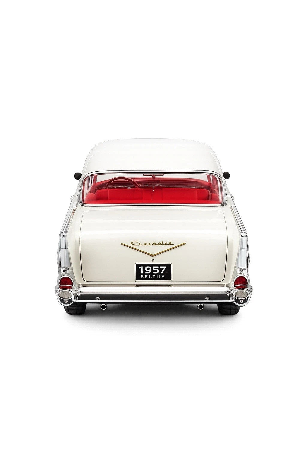 Maisto 1:18 Diecast Special Edition – 1957 Chevrolet Bel Air Coupe Cream White