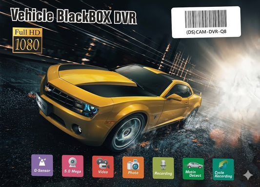 Vehicle BlackBox DVR Dash Cam 5.0MP – Full HD 1080 Dashcam Video Recarding