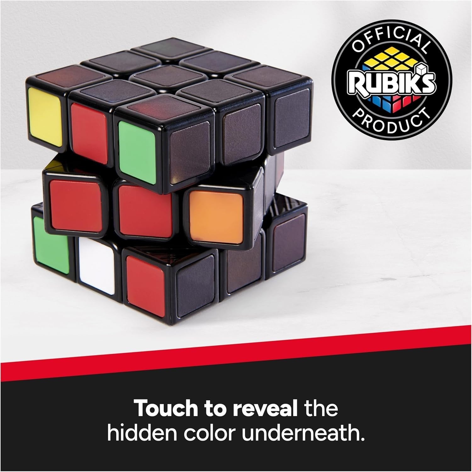 SPIN MASTER RUBIK'S PUZZLE 3X3 PHANTOM CUBE THERMOCHROMIC AGE 8+ NEW 20137824