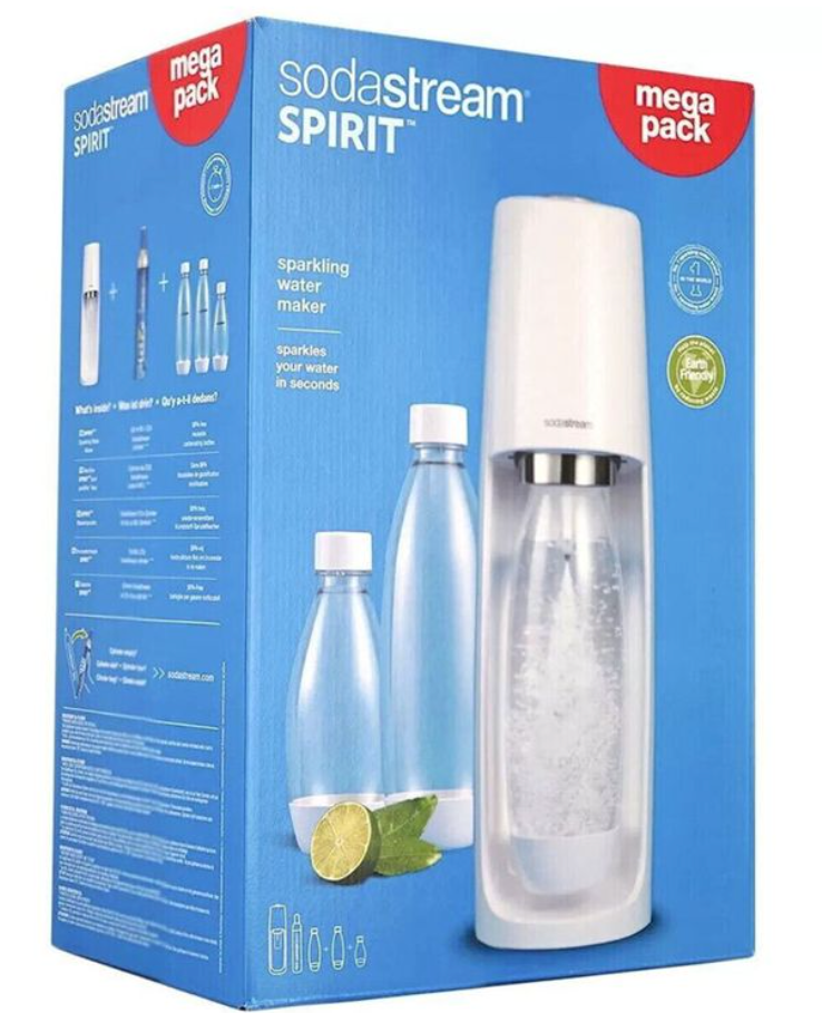 MegaPack SodaStream Spirit Sparkling Water Fizzy Drink Maker Soda Stream Machine