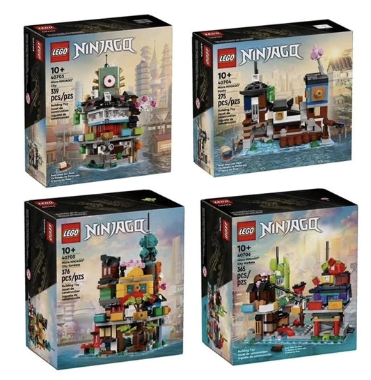 LEGO 40703 40704 40705 40706 Ninjago Micro City Full Set of 4 - Brand New In Box