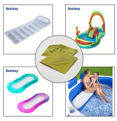 Bestway 10 Piece Underwater Adhesive Repair Patch, Swimming Pool Patch Repair