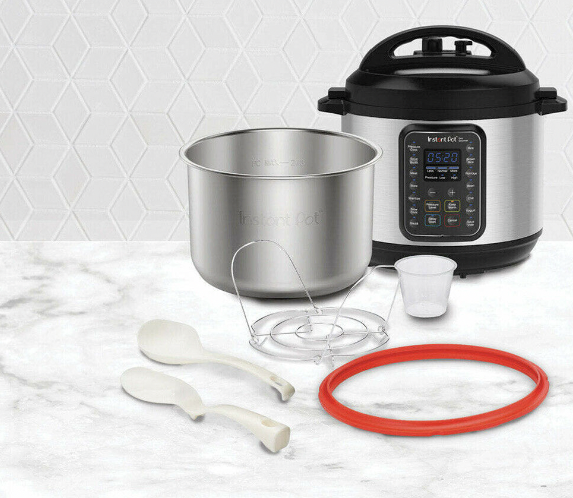 Instant Pot Duo Gourmet 9 in 1 Multi Use Electric Pressure Cooker 5.7L Silver