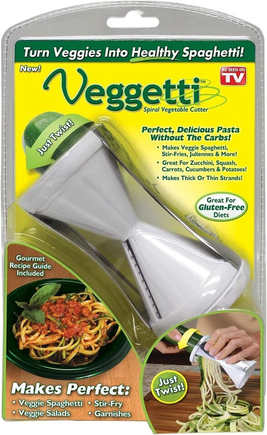 Genuine VEGGETTI Spiral Vegetale Cutter Makes Veggie Spaghetti As Seen On TV