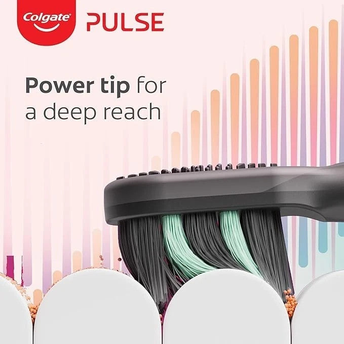 Colgate Pulse Deep Clean Electric Toothbrush Brush Head Refills, 4 Pack