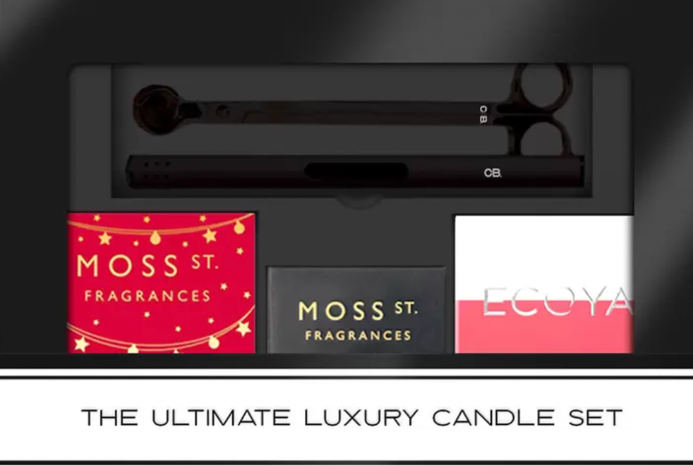 CB Ultimate Luxury 3 Piece Candle Gift Set With Wick Trimmer