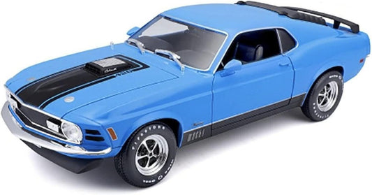 Maisto 1970 Ford Mustang Mach 1 Blue Die Cast Model car