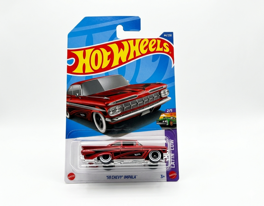 2026 Hot Wheels Layin' Low #2/5 – Red '59 Chevy Impala #44/250