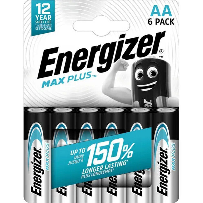 32 / 30 / 16 / 15 / 12 / 10 pack Energizer Max Plus Advanced AA Batteries