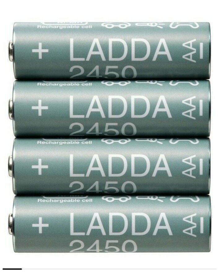 LADDA AAA & AA Rechargeable NiMH 500 900 1900 2450 mAh Batteries
